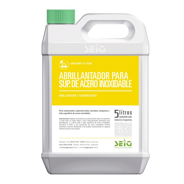 ABRILLANTADOR DE SUPERFICIES DE ACERO INOXIDABLE