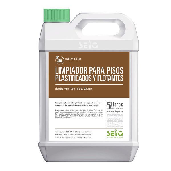 LIMPIADOR PARA PISOS PLASTIFICADOS Y FLOTANTES
